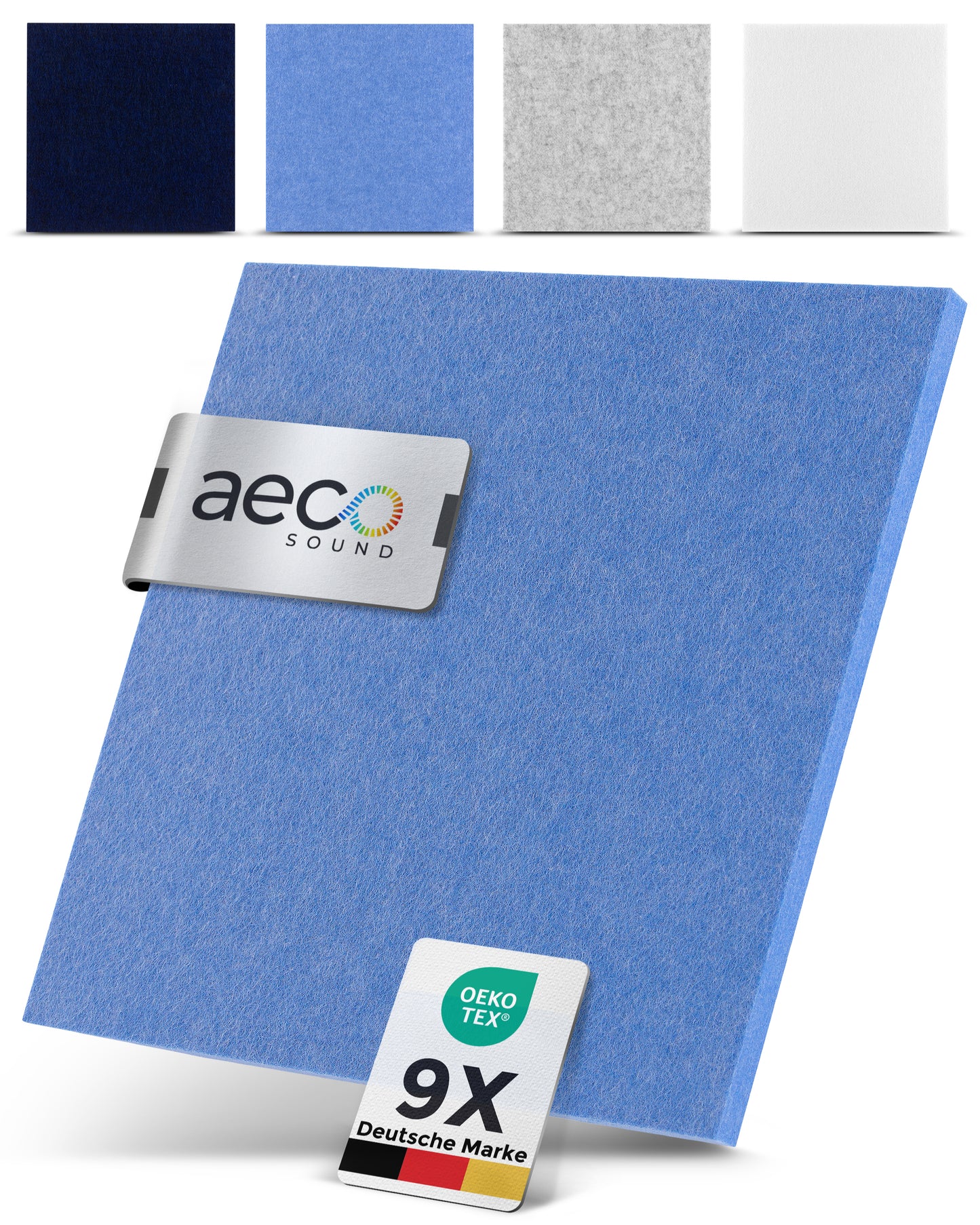Acoustic panels felt - sky blue