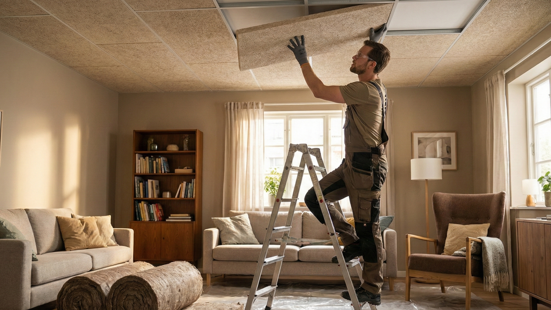 Decke schallisolieren: Die besten Methoden für weniger Trittschall