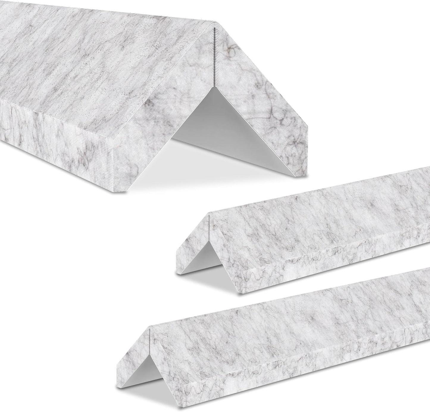 "Kantenschutz 30 cm x 4 cm – Akustikfilz grau, selbstklebend, extra stabil 9mm "
