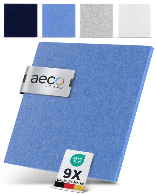 Acoustic panels felt - sky blue